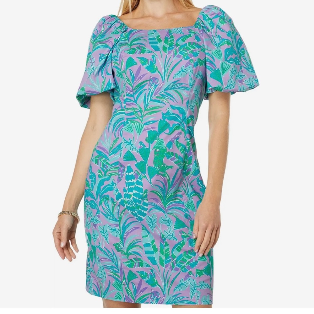 NWT Lilly Pullitzer Lettie Short Sleeve Stretch Dress